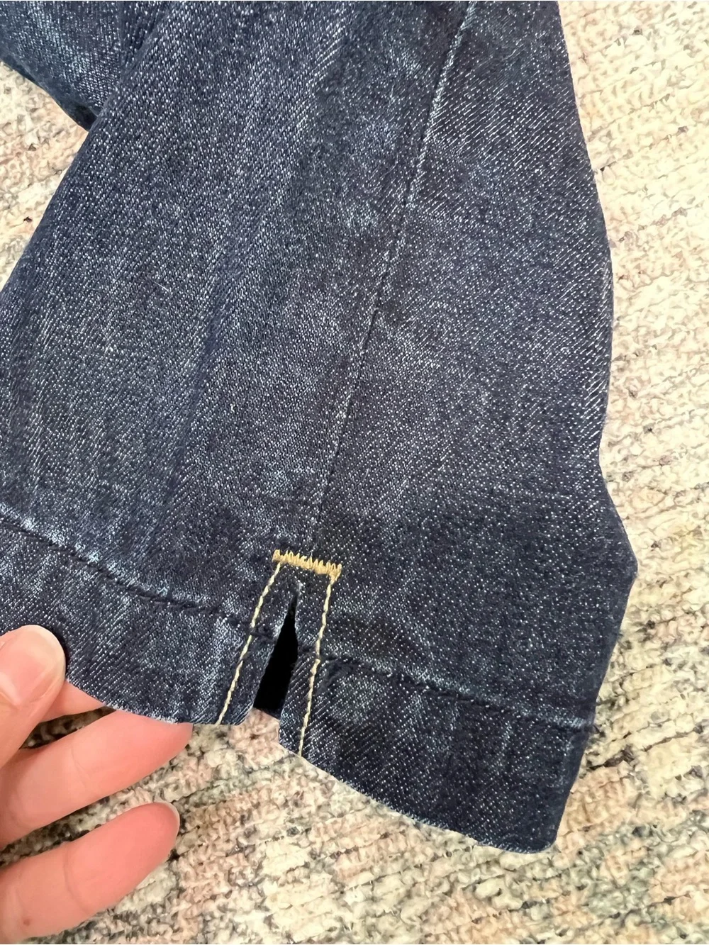 VIGOSS Classic Capri Jeans Womens 7 Dark Wash Embroidered Pockets